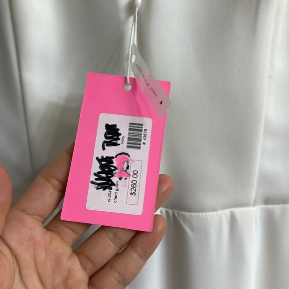 Amanda Uprichard Cherri Gown in Ivory maxi dress NWT size M - Picture 6 of 13